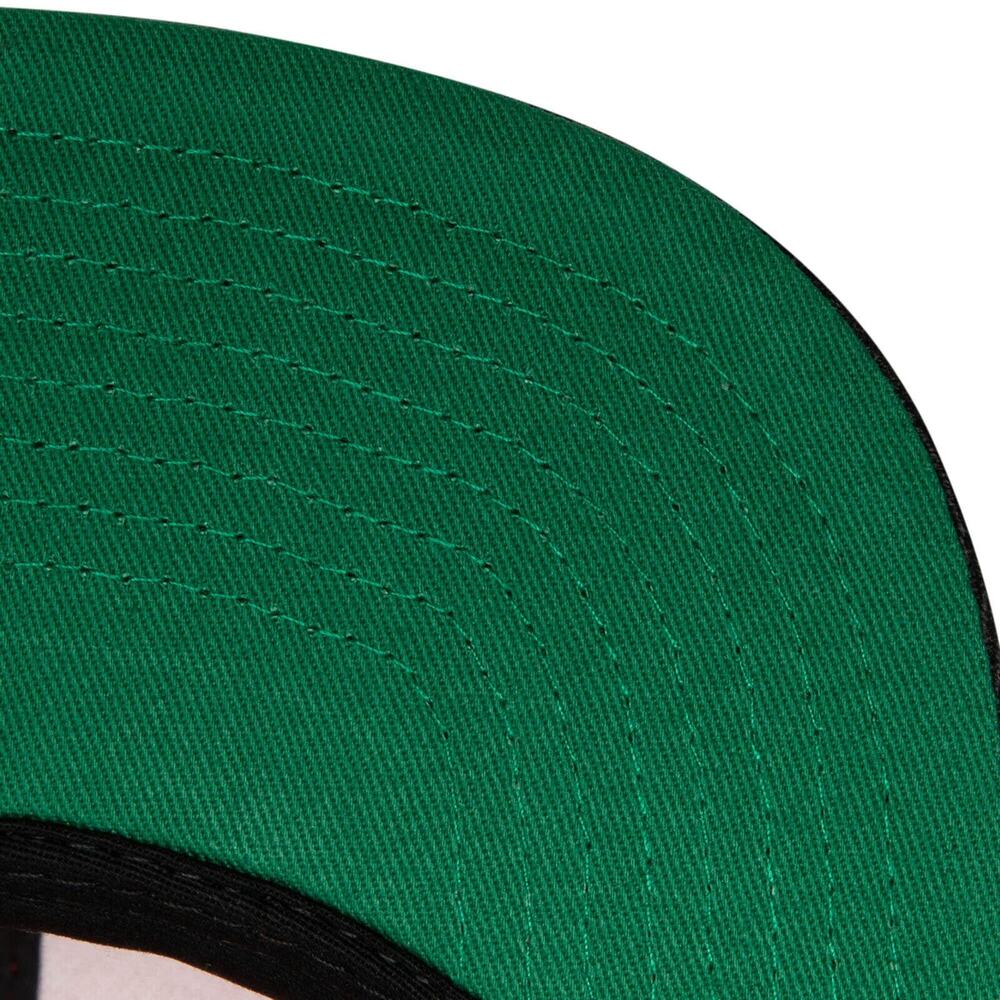 Mitchell & Ness Chicago Bulls NBA Sharktooth HWC Red/Black/Green UV Snapback Hat - Picture 3 of 3